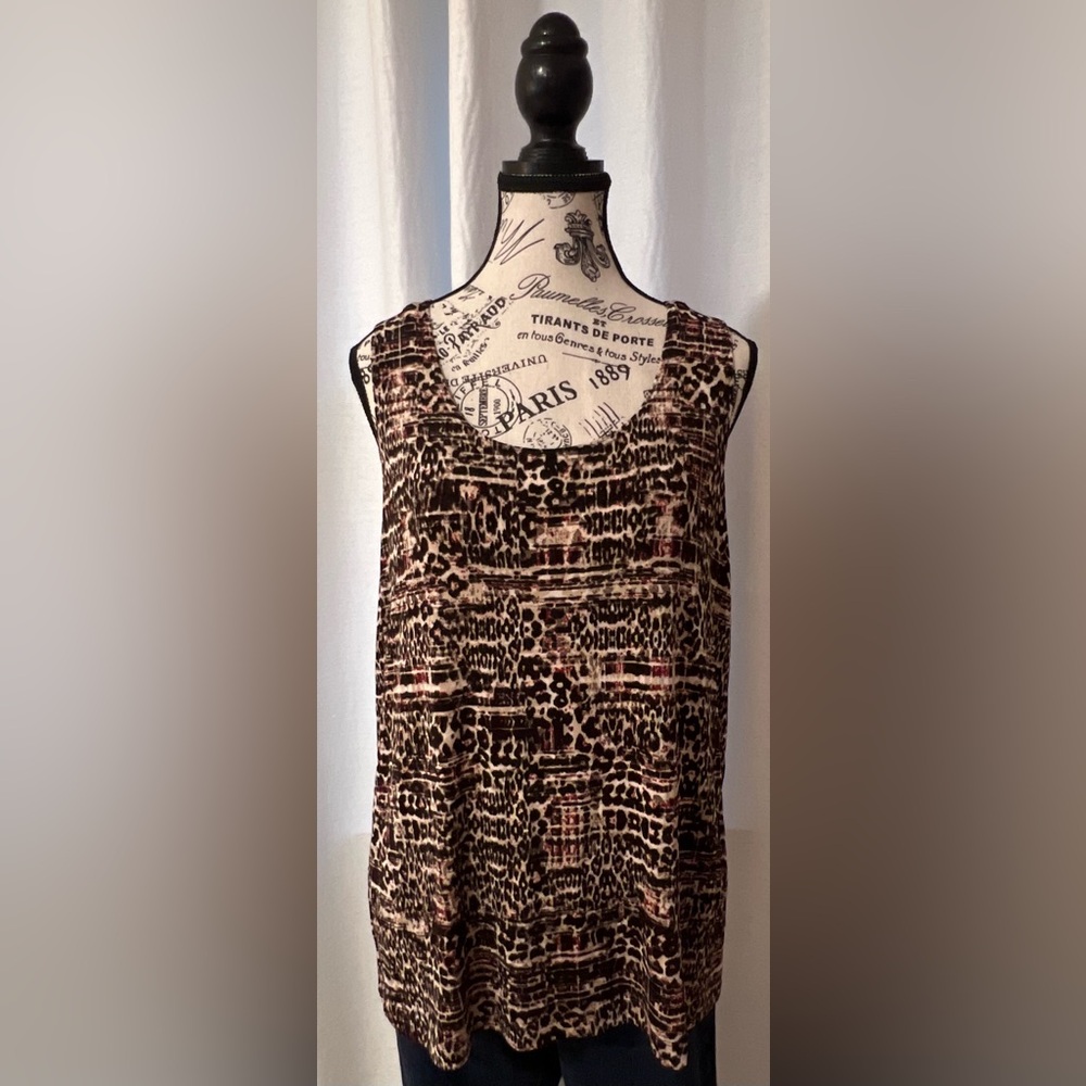 Travelers by Chico Leopard Print Tank Top